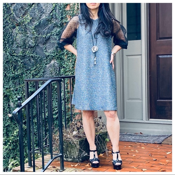 ✨LAST ONE ✨MADE IN ITALY✨Chic sparkly swing dress - Picture 6 of 6